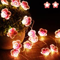String Lights Mudder Cherry Blossom Flower 13 pés 40 LEDs rosa