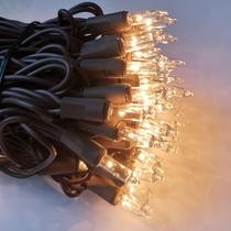 String Lights MXTCLM 100 Clear Mini Brown Wire 7m 120V