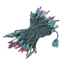 String Lights Novelty Lights 15m 100 lâmpadas vermelhas, brancas e azuis