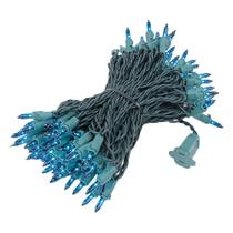 String Lights Novelty Lights 50 pés, 100 lâmpadas verde-azuladas, fio verde