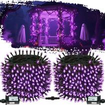 String Lights OZS 400LED Purple 50m com 13 modos, pacote com 2