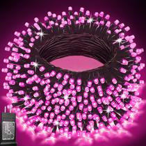 String Lights Pooqla 200 LED 20 m 8 modos rosa impermeável