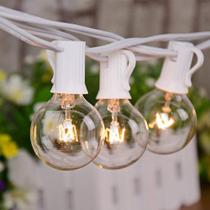 String Lights Romasaty 25 pés 27 lâmpadas transparentes G40 120 V String Lights Romasaty 25 pés 27 lâmpadas transparentes G40 120 V