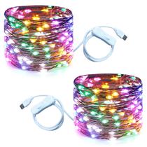 String Lights RUICHEN 6m 120 LED Fairy Lights USB Multicolor