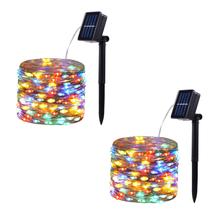 String Lights SPRKLINLIN, pacote com 2, 100 LED, à prova de água solar, 13 m String Lights SPRKLINLIN, pacote com 2, 100 LED, à prova de água solar, 13 m