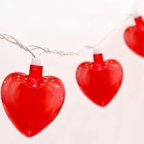 String Lights SUNSGNE 2,6 m Red Heart 10 LED 120V Plug-In String Lights SUNSGNE 2,6 m Red Heart 10 LED 120V Plug-In