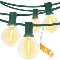 String Lights SUNSGNE 7.5m G40 27 LED Clear Green Wire