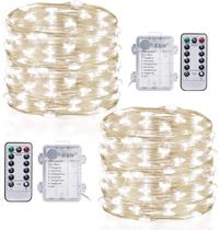 String Lights TingMiao Cool White Fairy 10 m, 100 LED, pacote com 2