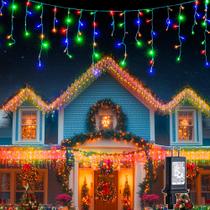 String Lights XZAI 800LED 15m Fairy Icicle multicolorido e quente