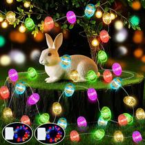 String Lights ZGWJ Easter Eggs 16 pés 50 LED para exterior/interior String Lights ZGWJ Easter Eggs 16 pés 50 LED para exterior/interior
