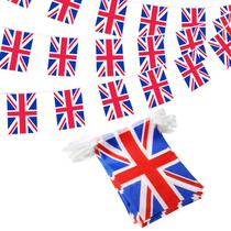 String Pennant Banners Anley, Reino Unido, 33 pés, 38 bandeiras String Pennant Banners Anley, Reino Unido, 33 pés, 38 bandeiras
