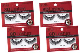 Strip Lashes Ardell 8D Lashes 953, pacote com 4 unidades, volume máximo