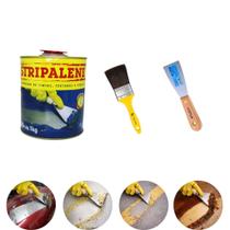 Stripalene 1Kg Removedor de Tinta, Verniz e Textura + Kit Espátula e Pincel Stripalene 1Kg Removedor de Tinta, Verniz e Textura + Kit Espátula e Pincel