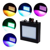 Strobo 108 Leds RGB Colorido 25W Rítmico Bivolt Automático