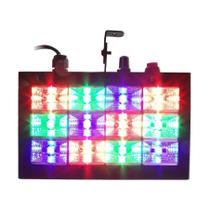 Strobo 12 Leds Rgb 15W Efeito Câmera Lenta Luz Para Festa Colorido Strobo 12 Leds Rgb 15W Efeito Câmera Lenta Luz Para Festa Colorido