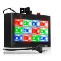 Strobo 12 Leds Rgb 15w Ritmico Bivolt Luzes Festa Bivolt Strobo 12 Leds Rgb 15w Ritmico Bivolt Luzes Festa Bivolt