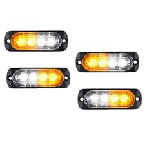 Strobo Automotivo 2 cores em 1 com 16 modos de pisca 4 leds Strobo Automotivo 2 cores em 1 com 16 modos de pisca 4 leds