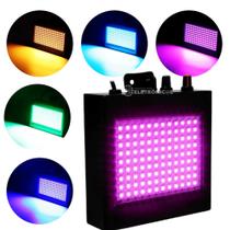 Strobo Colorido Efeito de Luzes Flash Estroboscópico Com 108 LEDs e 25w TB1230