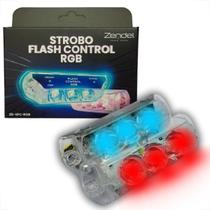 Strobo Flash Control RGB Com Central Interna 3 leds Por Farol Totalizando 9 Watts p/ Kit ZD-SFC-RGB