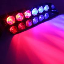 Strobo Giroflex 6 Leds Vermelho Azul Policia, Segurança, Alarme - Strobos Automotivos