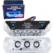 Strobo led 2 faróis flash control rgb zendel ultra forte Strobo led 2 faróis flash control rgb zendel ultra forte