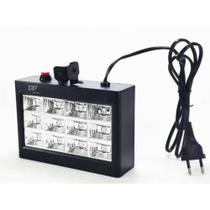Strobo Led Rgb Iluminação Festa 12 Leds Rítmico 15w Balada Strobo Led Rgb Iluminação Festa 12 Leds Rítmico 15w Balada