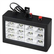 Strobo Led Rgb Iluminação Festa 12 Leds Rítmico 15W Balada Strobo Led Rgb Iluminação Festa 12 Leds Rítmico 15W Balada