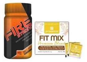 Strong Fire + Chá Fit Mix 10 Sachês Strong Fire + Chá Fit Mix 10 Sachês