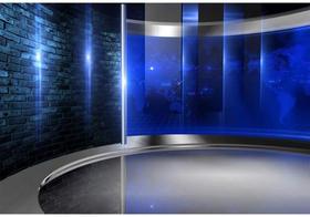 Studio Backdrop CSFOTO News Broadcasting Vinil de 4,2 x 3 m