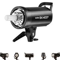 Studio Strobe Flash Godox SK400II 400Ws com lâmpada de modelagem