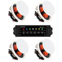 STUDIOFINIX Alto-falantes de teto Bluetooth de 8" 800W, kit com 4 unidades