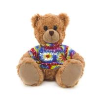 Stuffed Animal Plushland Teddy Bear Mocha 28 cm com camisa personalizada