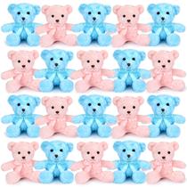 Stuffed Bear HyDren, 24 peças de 25 cm com laço verde para festa de presente para bebês