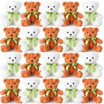 Stuffed Bear HydRen, 24 peças de 25 cm com laço verde para presente de bebê