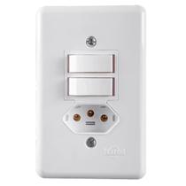 Stylusinter 2 tecla simples 1 tom fixa emb bip 2pt 620a 250v c placa 4x2 - ilumi