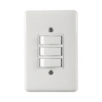 Stylusinterruptor 3 tecla simples 6a 250v c placa 4x2 - ilumi