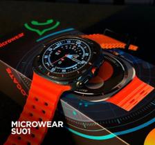 SU01 Microwear 3 ATM e GPS Integrado, IA Chat GPT, Deep Seek, Grok, Design sofisticado