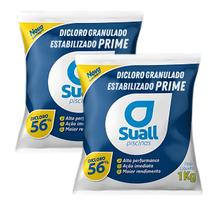 Suall Prime Estabilizado 56 Ativo Cloro Piscinas 2kg