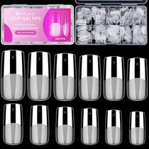 Suave Gel Nail Tips Melous 600 unidades, capa completa, quadrada média