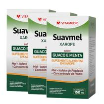 Suavmel Infantil Vitamedic Guaco Menta 150ml Kit c/ 3un