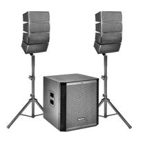 Sub 15 Pol. + 2 Torres De 4 Vias 1000w Com Bluetooth Mp3 Usb