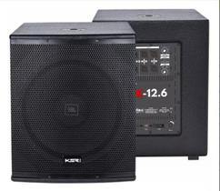 Sub Ativo Ksr 12 Polegadas K12.6a 600w Rms C/ Woofer