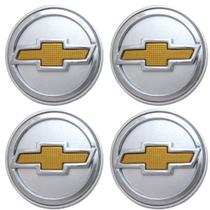 Sub Calota 51mm Gm Prata com Emblema Dourado Abs (4 Pc) Sub Calota 51mm Gm Prata com Emblema Dourado Abs (4 Pc)