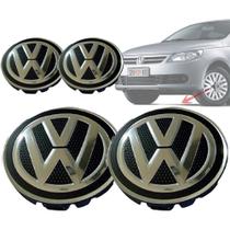 Sub Calota Centro Roda Com Emblema Vw 08 A 12 55mm