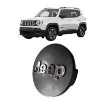 Sub Calota Compativel Jeep Renegade Grafite C/ Logo Cromado Sub Calota Compativel Jeep Renegade Grafite C/ Logo Cromado