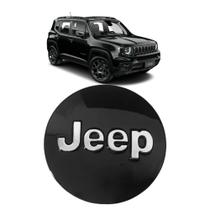 Sub Calota Renegade Preto Emblema Cromado Sub Calota Renegade Preto Emblema Cromado