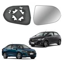Sub Conjunto Lente + Base Retrovisor Onix Prisma 2012 Á 2019