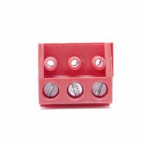 Subconjunto Borne Blc 3 Terminais Cont (csf03001) Vermelho Hdl
