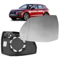 Subconjunto Lente Base Retrovisor Audi Q5 2018 / 2020 Com Aquecimento