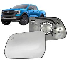 Subconjunto Lente Base Retrovisor Ford Ranger 2024 até 2026 Com Ponto Cego